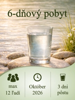 6-dňový pobyt, 13. 10. – 18. 10. 2026